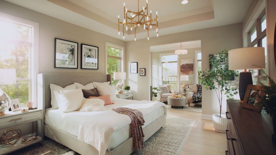 Furnished interior in a model home at The Courtyards on Robinson Church in Harrisburg (Image 15).