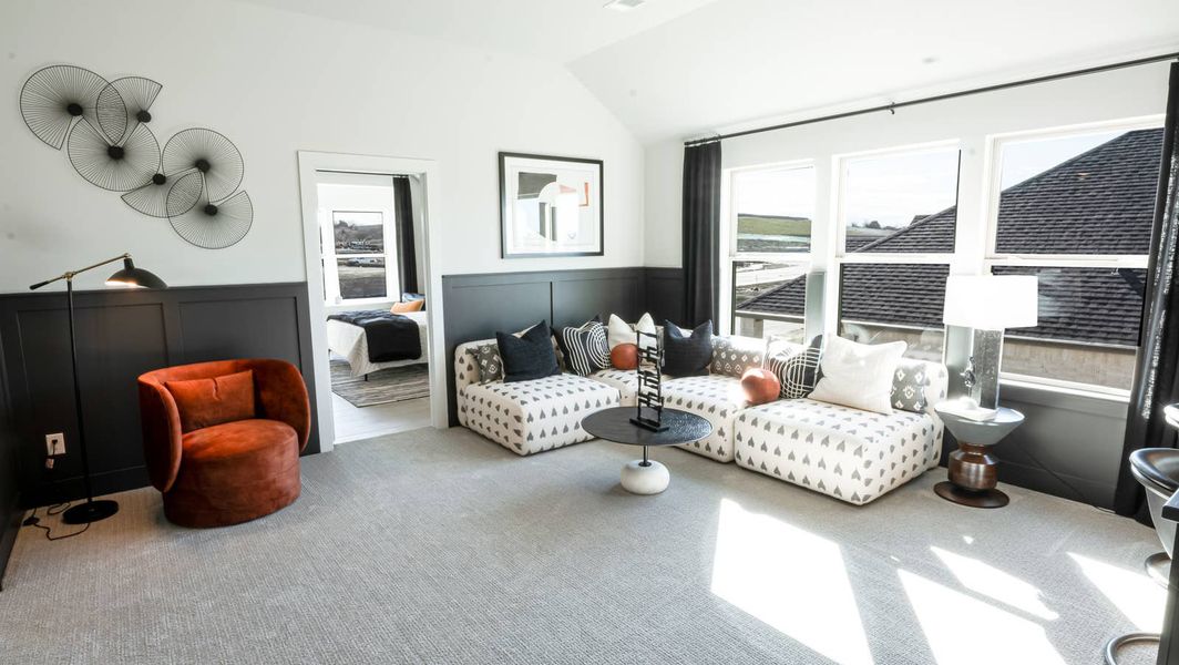 Furnished interior in a model home at Llano Springs in Midlothian (Image 8). Furnished interior in a model home at Llano Springs in Midlothian (Image 8).