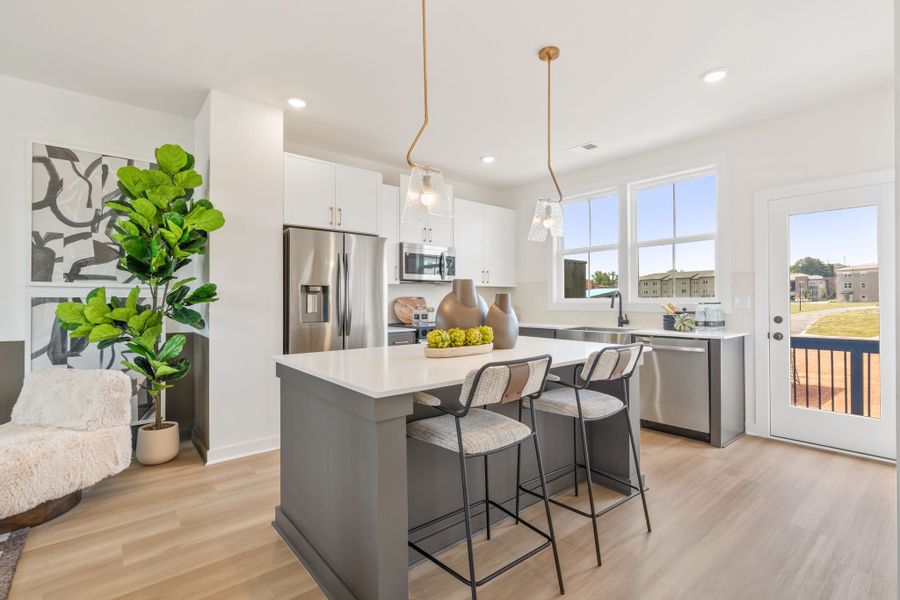 Furnished interior in a model home at Array in Atlanta (Image 50).