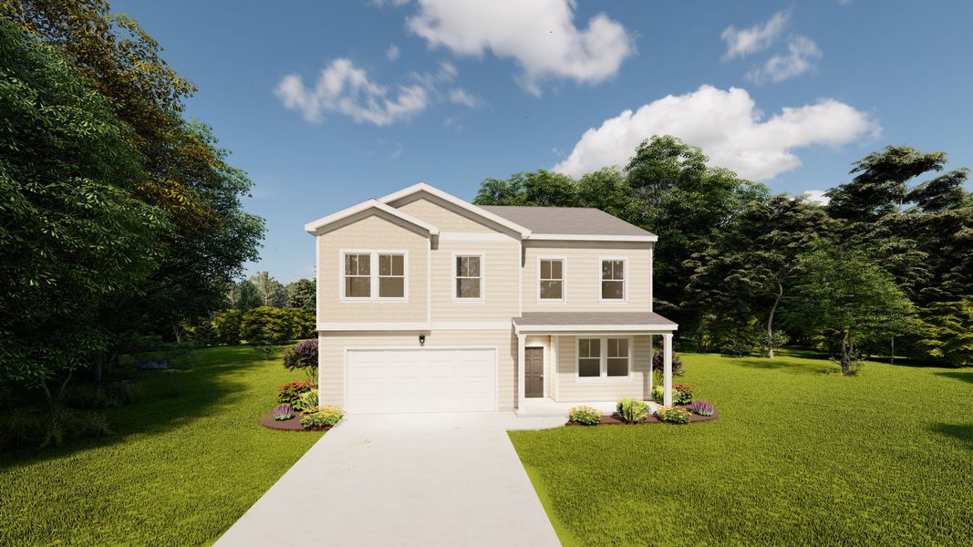 Front exterior of a home in the Declaration Homes community, located in Grovetown, GA (Image 13).