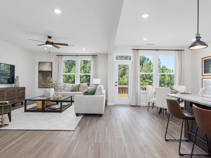 Furnished interior in a model home at Woodland Crossing in Zebulon (Image 29). Furnished interior in a model home at Woodland Crossing in Zebulon (Image 29).