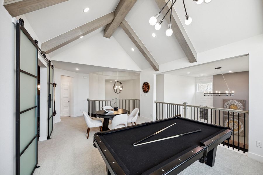 Furnished interior in a model home at Jubilee - 60' in Hockley (Image 17). Furnished interior in a model home at Jubilee - 60' in Hockley (Image 17).