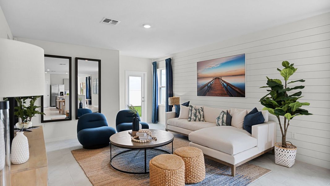 Furnished interior in a model home at Hamilton Bluff in Haines City (Image 5).