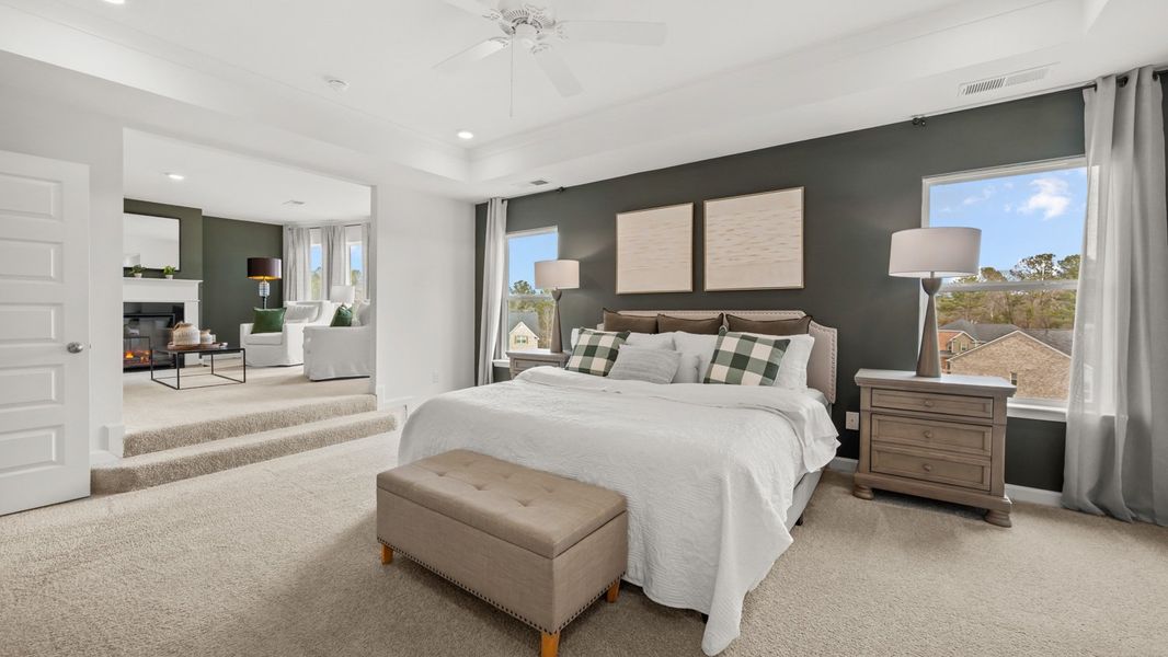 Furnished interior in a model home at Water Oak Estates in Lawrenceville (Image 10).