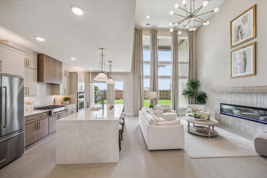 Furnished interior in a model home at The Trails - 50' in New Caney (Image 13). Furnished interior in a model home at The Trails - 50' in New Caney (Image 13).