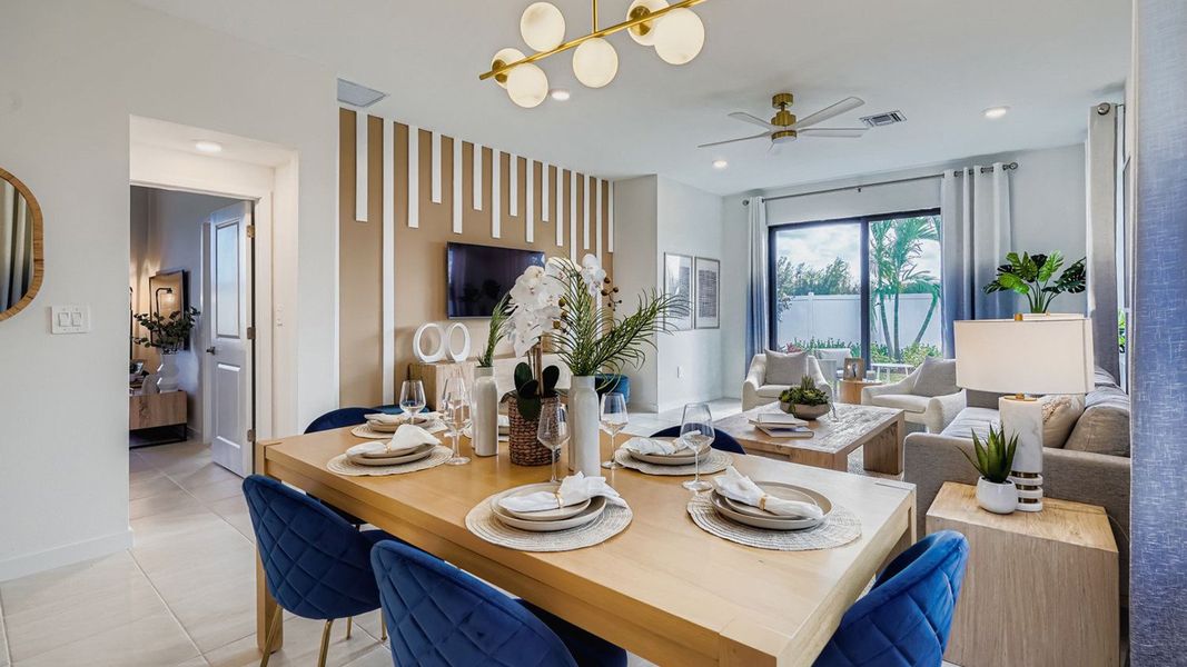 Furnished interior in a model home at Baywood II in Florida City (Image 18).