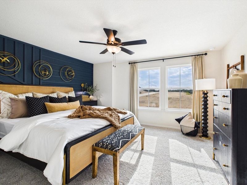 Furnished interior in a model home at Meadows at Oak Creek in San Antonio (Image 23). Furnished interior in a model home at Meadows at Oak Creek in San Antonio (Image 23).