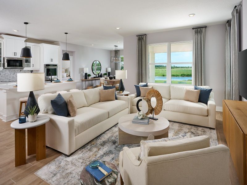 Furnished interior in a model home at Magnolia Bay - Reserve Series in Nokomis (Image 6).