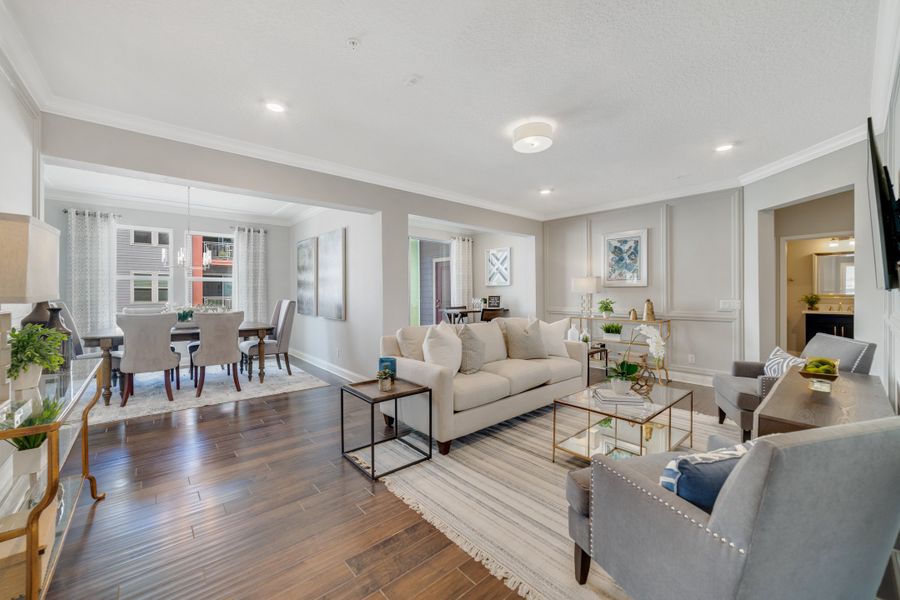 Furnished interior in a model home at Gatherings® of Lake Nona in Orlando (Image 6).