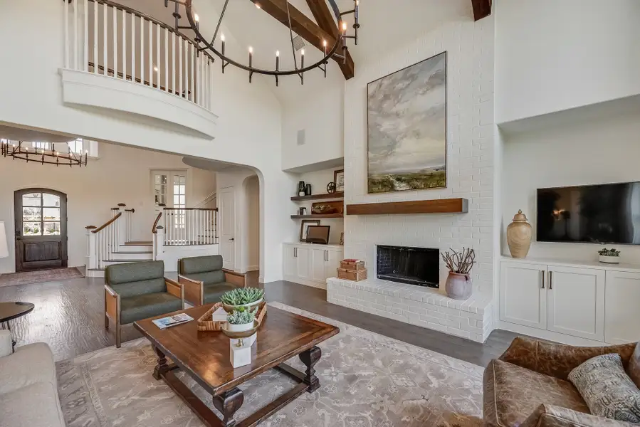 Furnished interior in a model home at King's Crossing in Parker (Image 3).