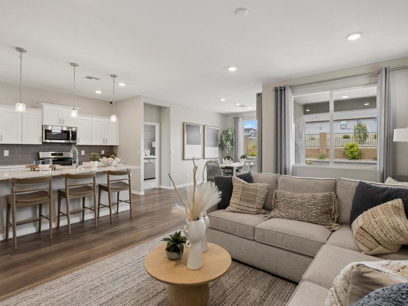 Furnished interior in a model home at South Ranch Destination Collection in Prescott (Image 8). Furnished interior in a model home at South Ranch Destination Collection in Prescott (Image 8).