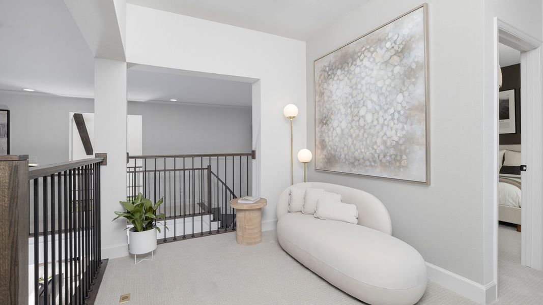 Furnished interior in a model home at Terraces 72' in Rockwall (Image 26).