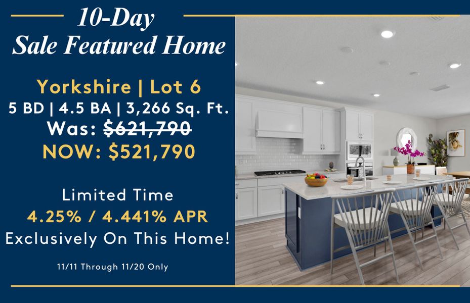 10-Day Sale Featured Home!