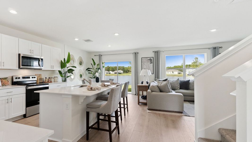 Furnished interior in a model home at Sagewood in Apopka (Image 14).