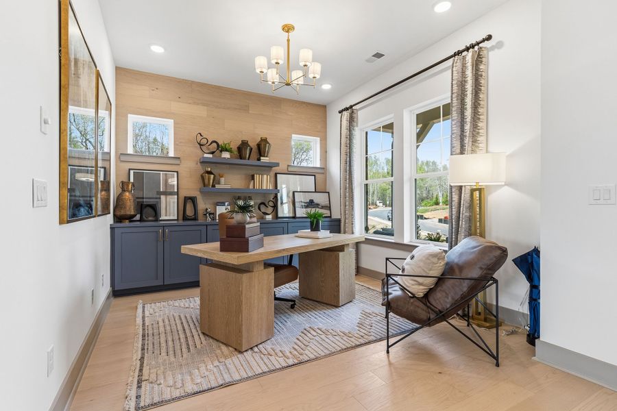 Furnished interior in a model home at Meadow Brook Farms in Cumming (Image 6).