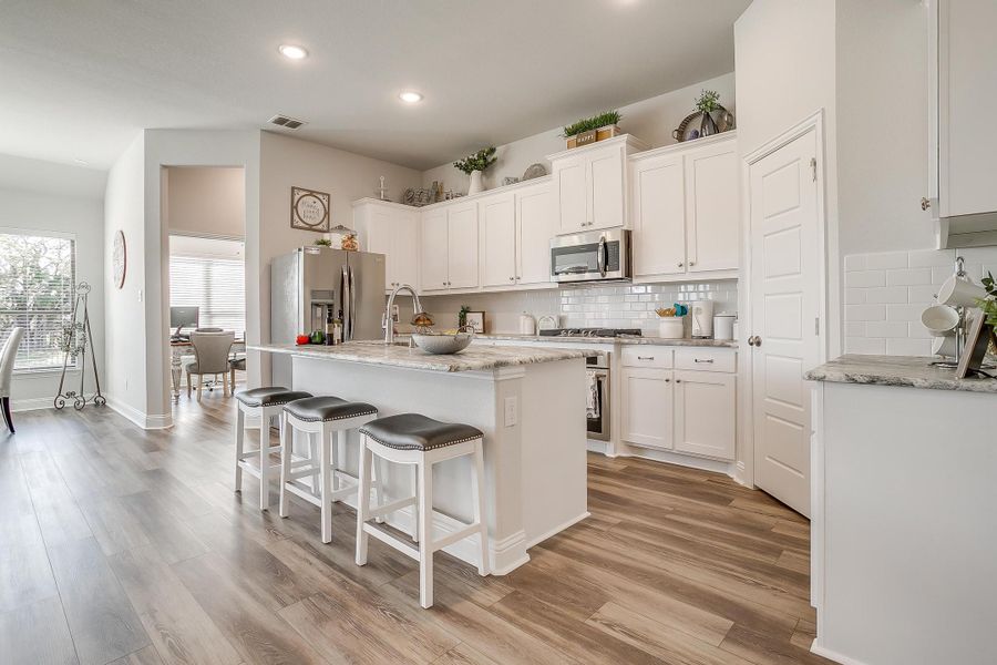 Furnished interior in a model home at Mallard Point in Greenville (Image 21).