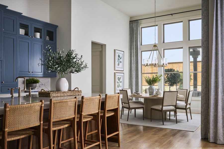 Furnished interior in a model home at Park Place - 80' Lots in Prosper (Image 26).