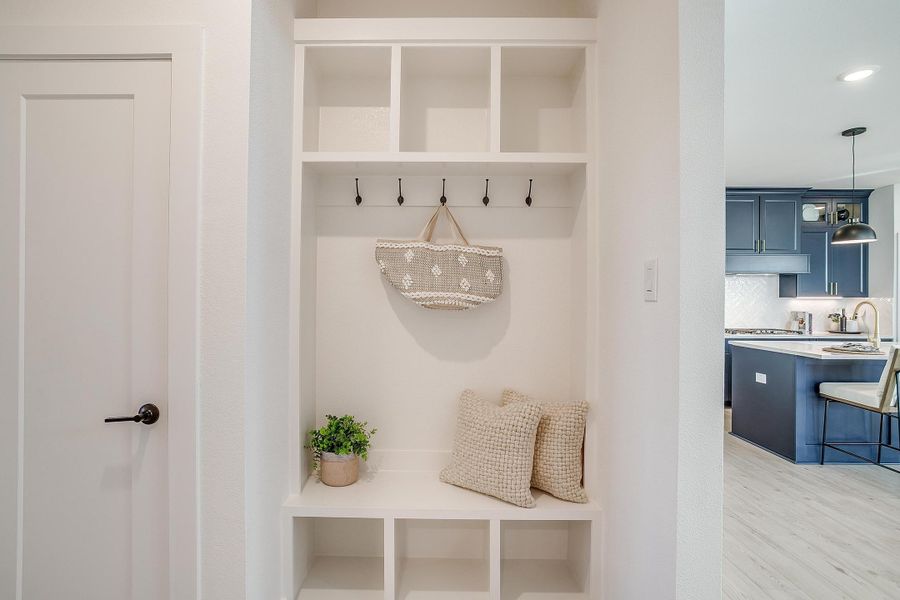 Furnished interior in a model home at MidTowne in Midlothian (Image 44).