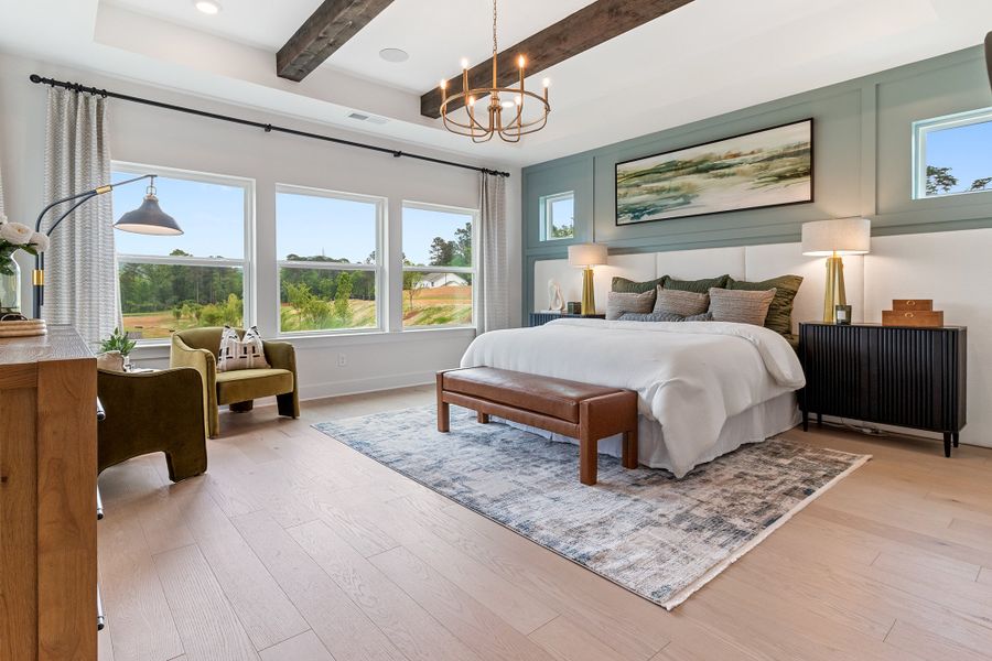 Furnished interior in a model home at Ellis in Marietta (Image 36).