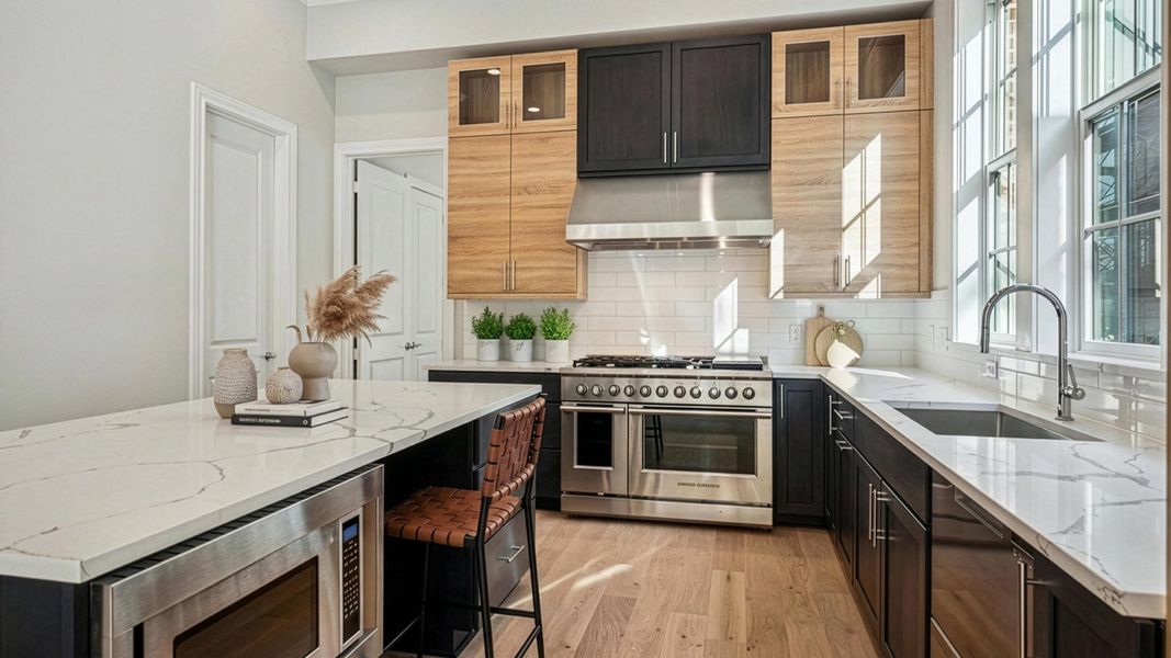 Furnished interior in a model home at Addison Grove in Addison (Image 10).