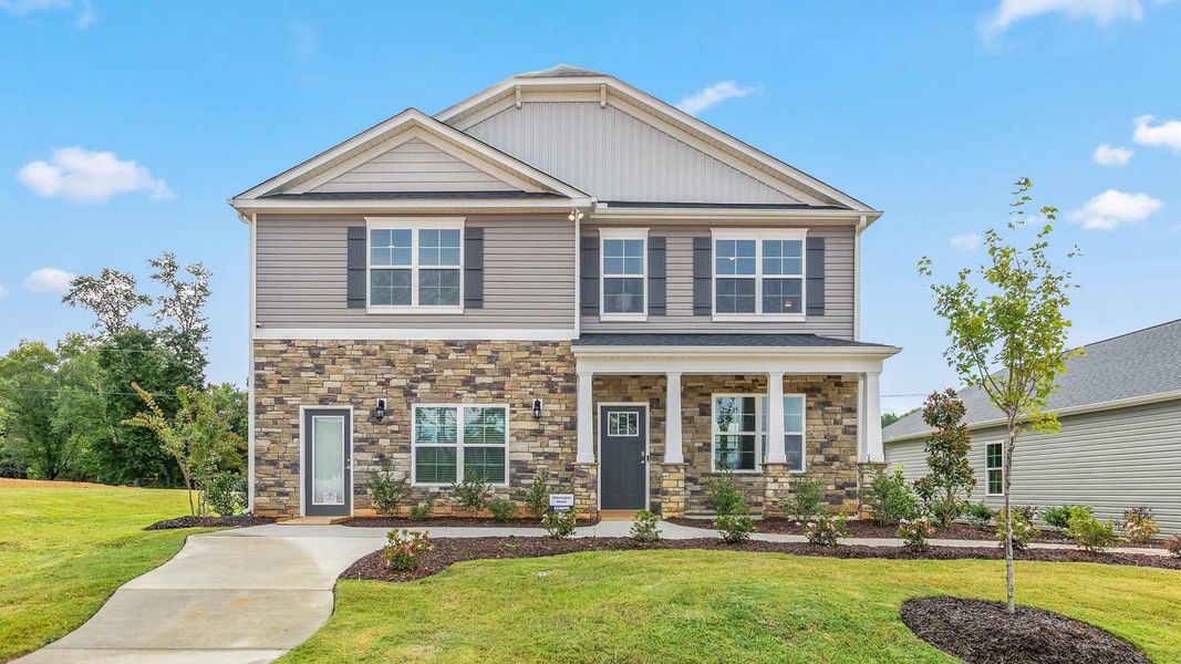 Front exterior of a home in the Bryson Park community, located in Lexington, NC (Image 3).