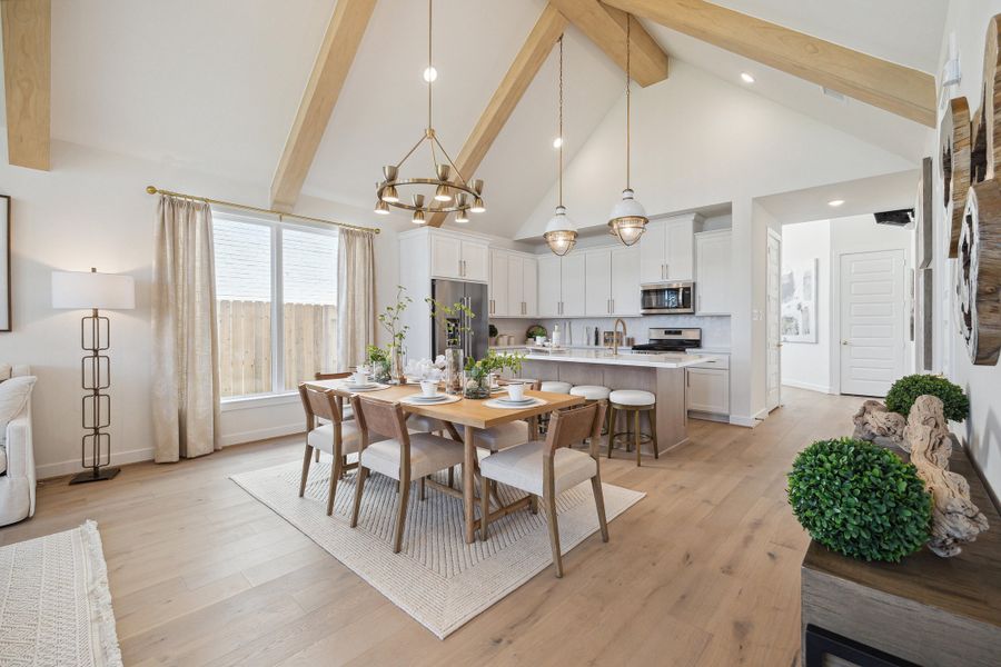 Furnished interior in a model home at The Groves - 45' in Humble (Image 6).