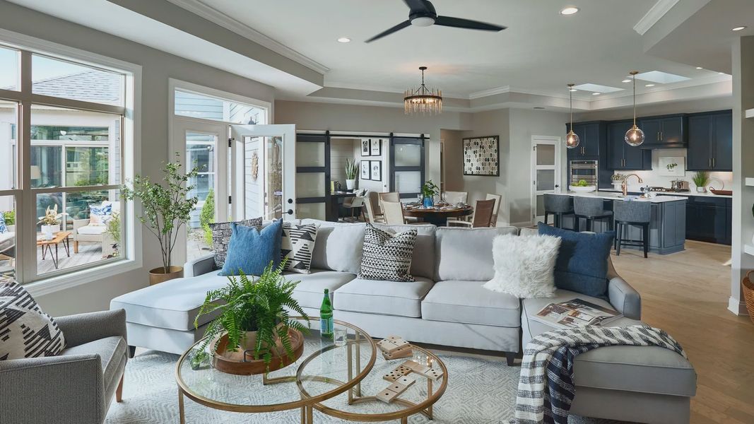 Furnished interior in a model home at The Courtyards at Franklin Road in Murfreesboro (Image 6).