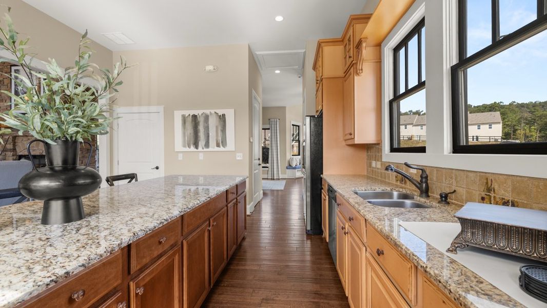 Furnished interior in a model home at Mountain Park in Dahlonega (Image 49).