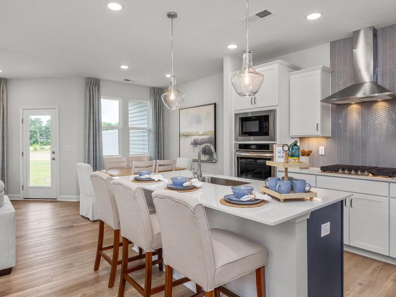 Furnished interior in a model home at Springvale in Willow Spring (Image 7).