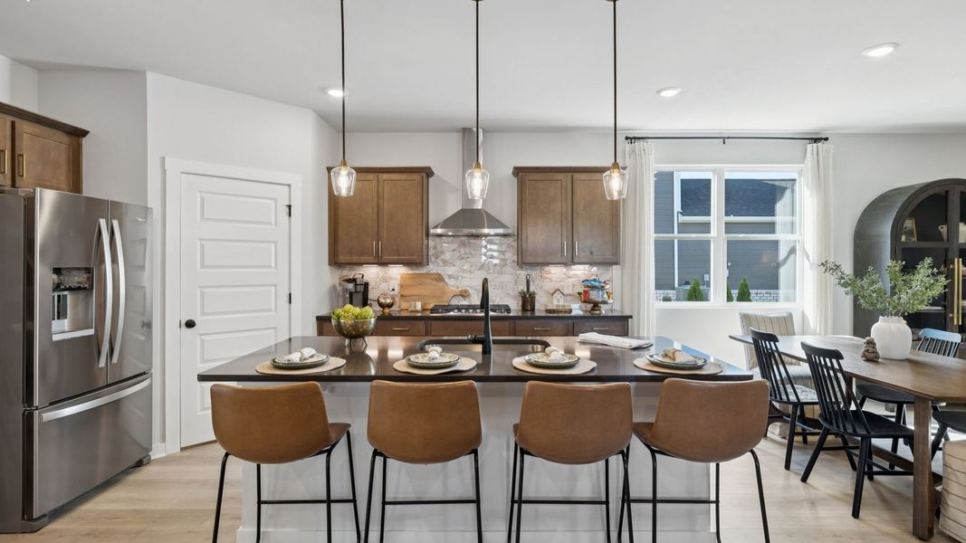 Furnished interior in a model home at Harvest Point in Spring Hill (Image 22).