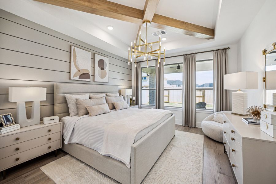 Furnished interior in a model home at Candela South - 40' in Richmond (Image 13).