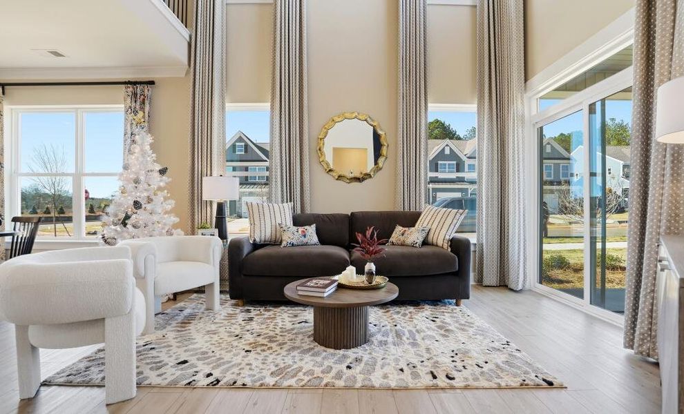 Furnished interior in a model home at Blythe Mill Townhomes in Waxhaw (Image 21). Furnished interior in a model home at Blythe Mill Townhomes in Waxhaw (Image 21).