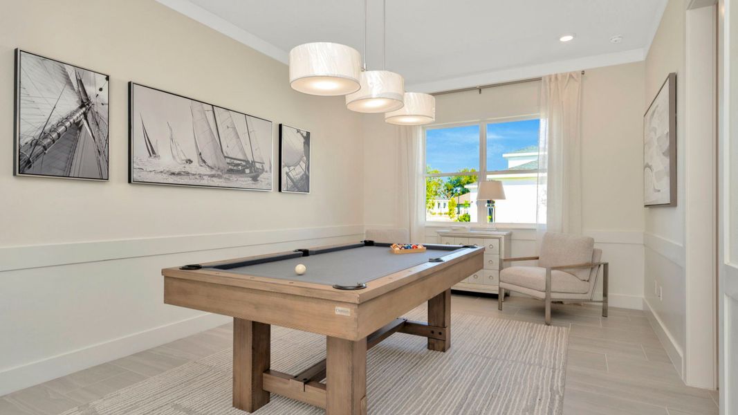 Furnished interior in a model home at Serengeti in Spring Hill (Image 21).