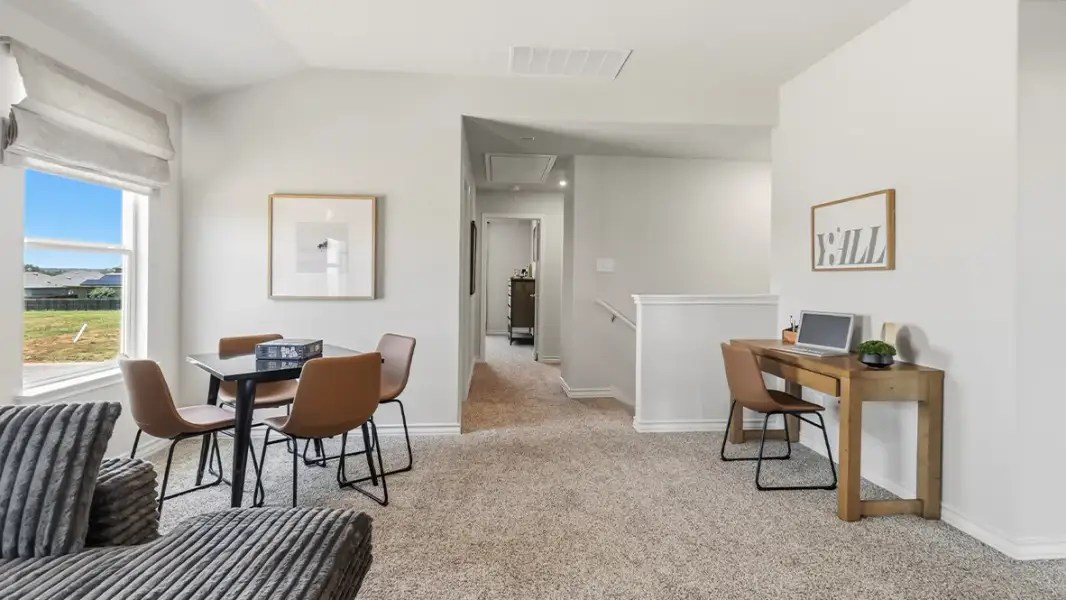 Furnished interior in a model home at Saddle Ridge Estates in Lytle (Image 22).