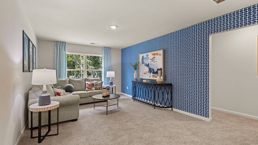 Furnished interior in a model home at Jackson Landing in Jefferson (Image 22).