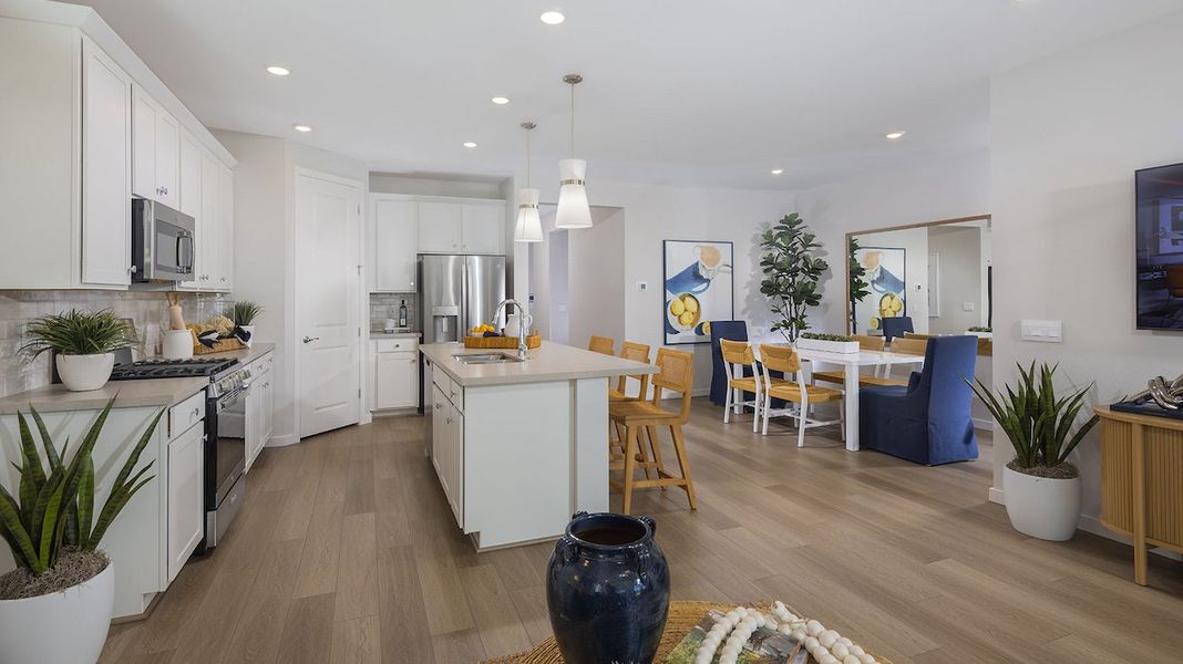 Furnished interior in a model home at Skyline Village in San Tan Valley (Image 4).