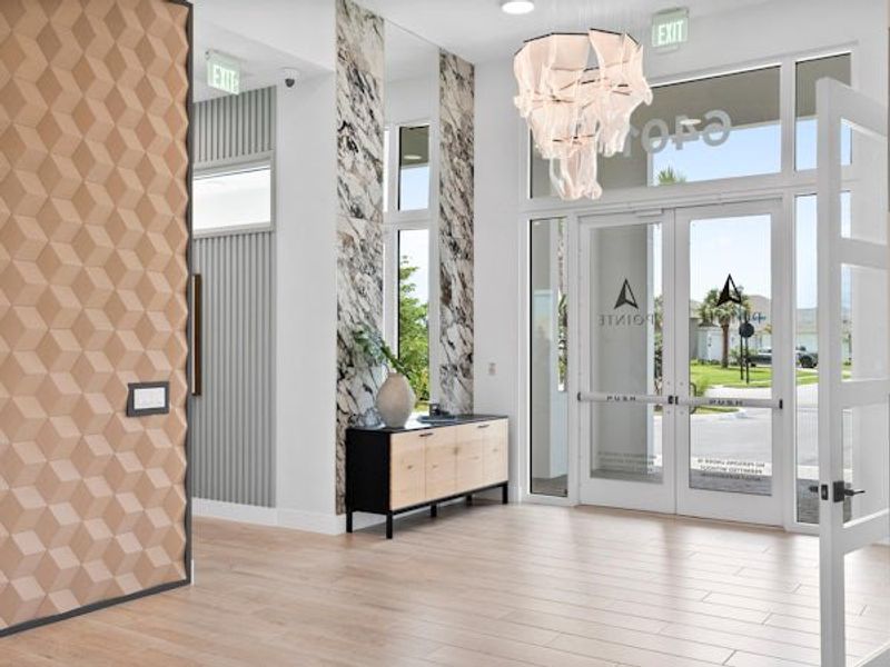 Furnished interior in a model home at High Pointe in Vero Beach (Image 77).