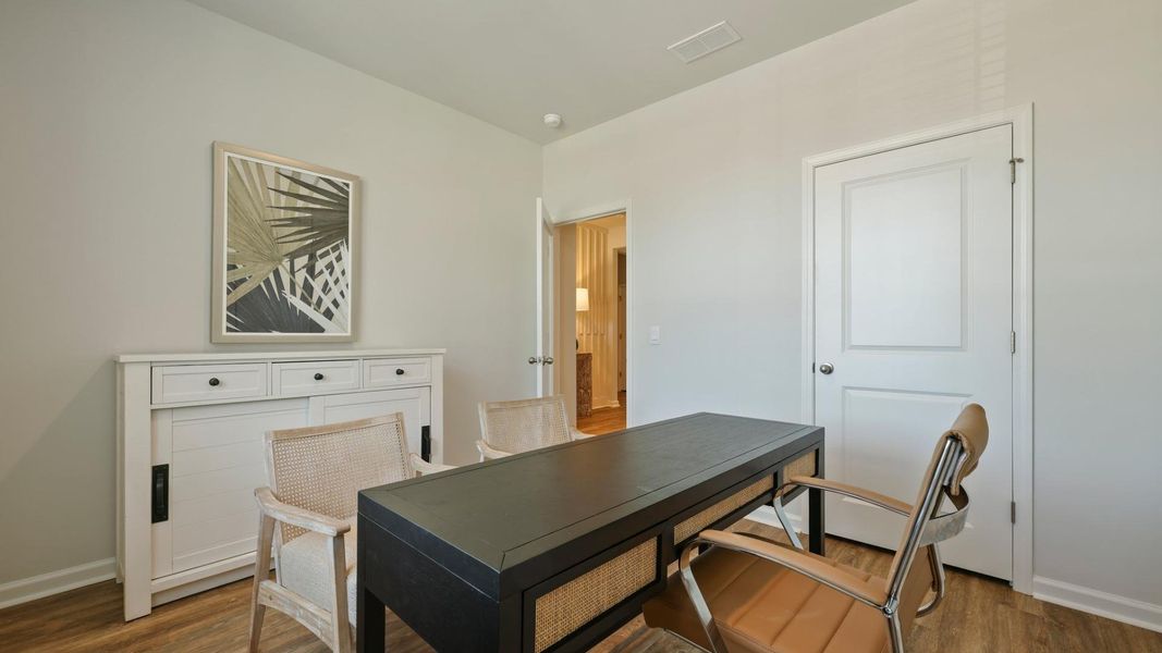 Furnished interior in a model home at Settlement at Salamander in North Charleston (Image 11). Furnished interior in a model home at Settlement at Salamander in North Charleston (Image 11).