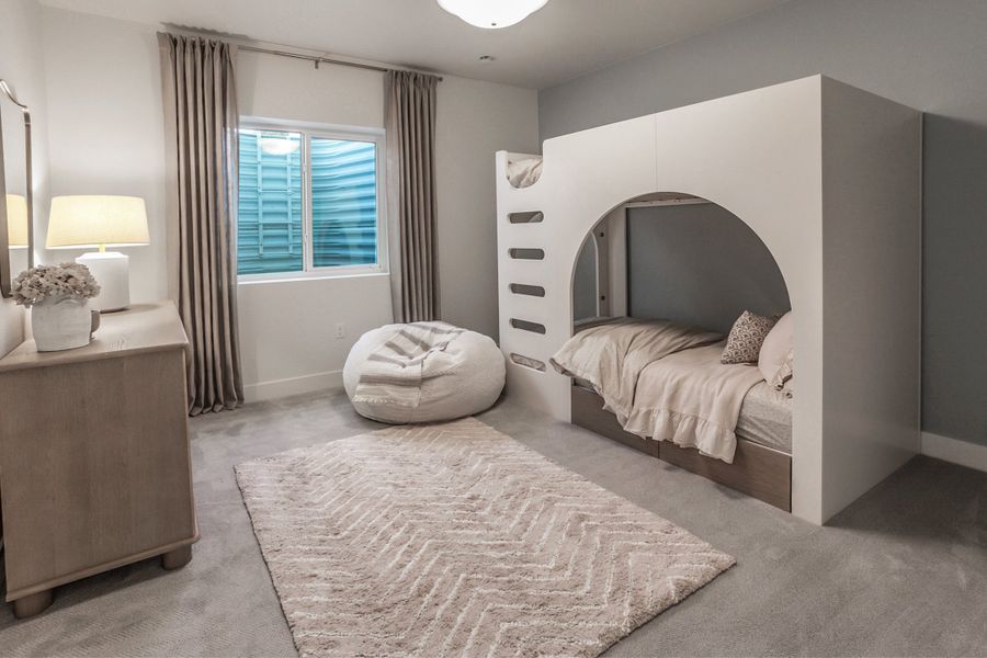 Furnished interior in a model home at Prairie Song in Windsor (Image 40).