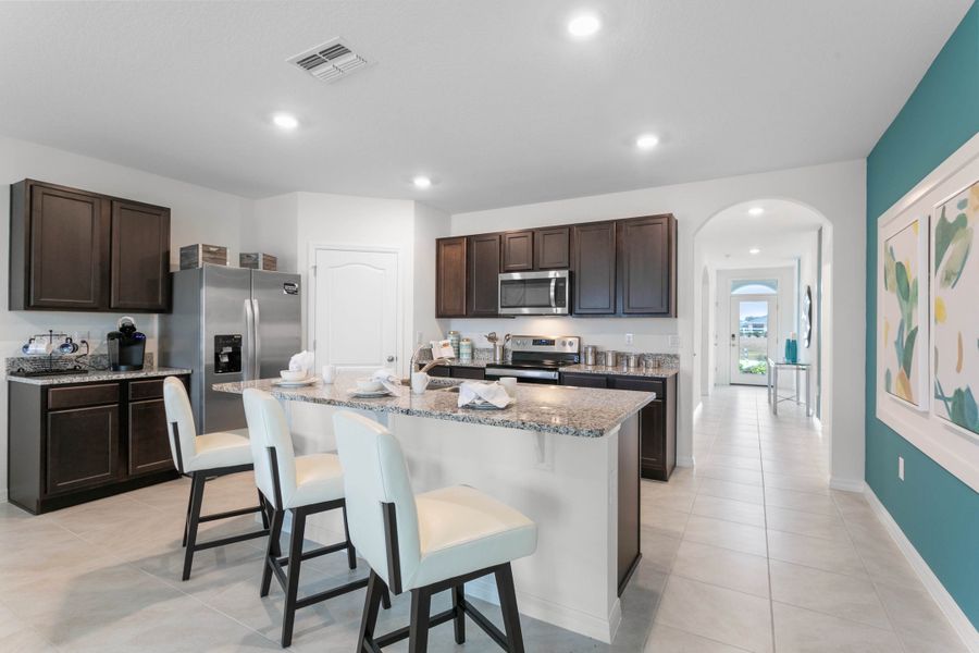 Furnished interior in a model home at Villamar in Winter Haven (Image 23).