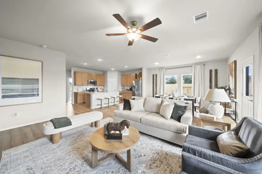 Furnished interior in a model home at Arcadia Ridge in San Antonio (Image 7).