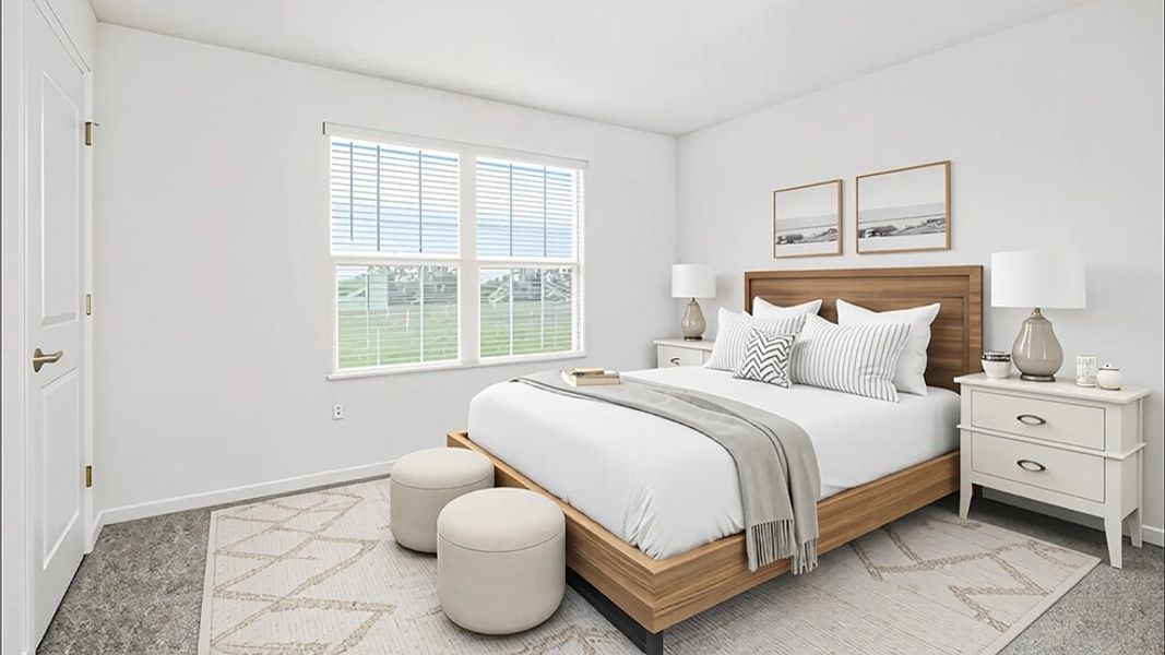 Furnished interior in a model home at Autumn Glen in Belleview (Image 55).