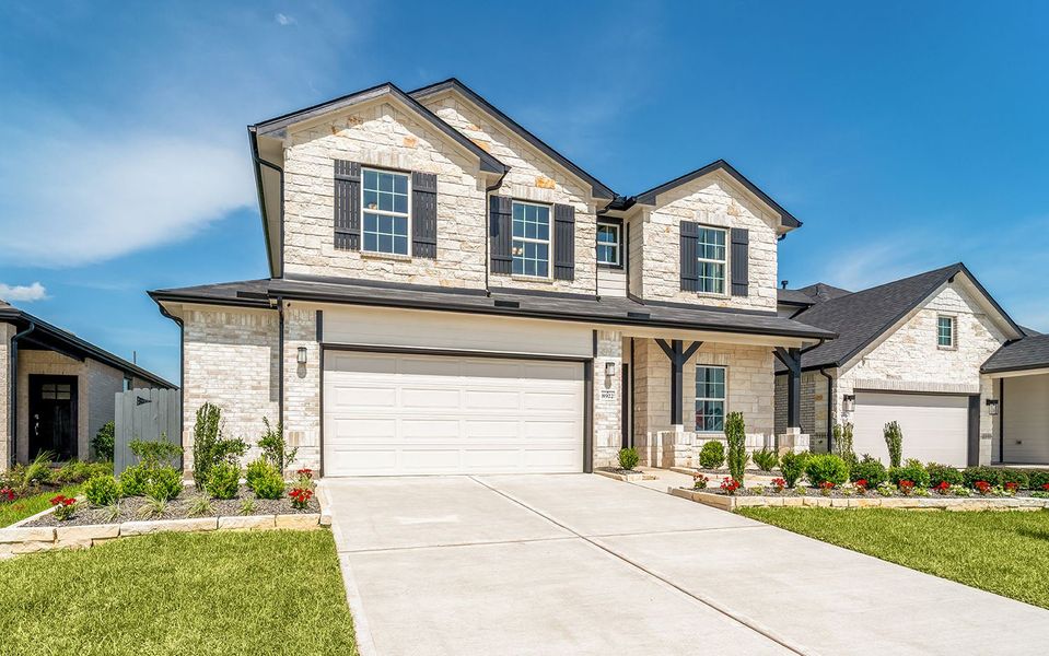 Front exterior of a home in the Bay Creek community, located in Baytown, TX (Image 8).