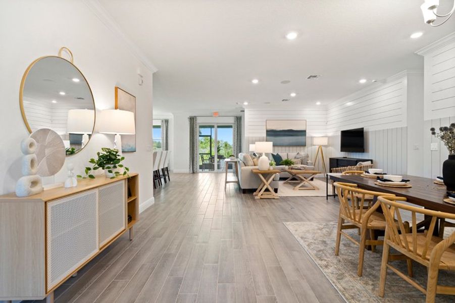 Furnished interior in a model home at Sebastian Highlands in Sebastian (Image 25).