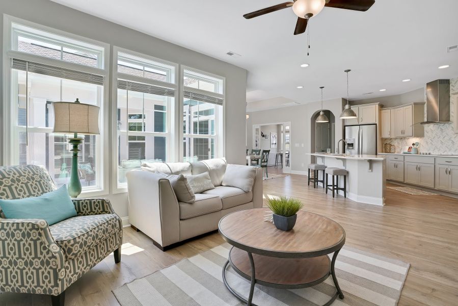 Furnished interior in a model home at The Cottages at 78 North in Sanford (Image 21).