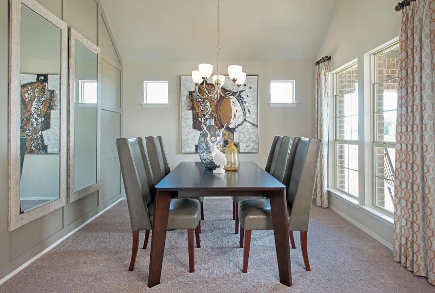 Furnished interior in a model home at Hunters Ridge in Crowley (Image 5).