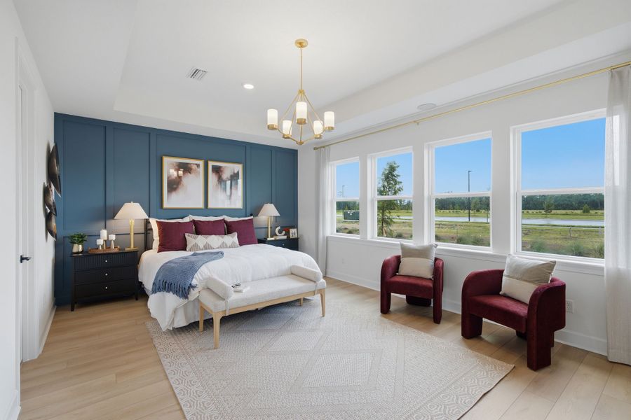 Furnished interior in a model home at The Preserve at Laurelton – Haven Collection in Green Cove Springs (Image 7).