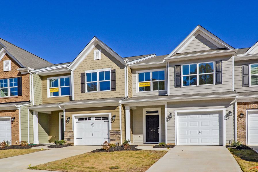 Front exterior of a home in the Fairview Village Townhomes community, located in Simpsonville, SC (Image 2). Front exterior of a home in the Fairview Village Townhomes community, located in Simpsonville, SC (Image 2).