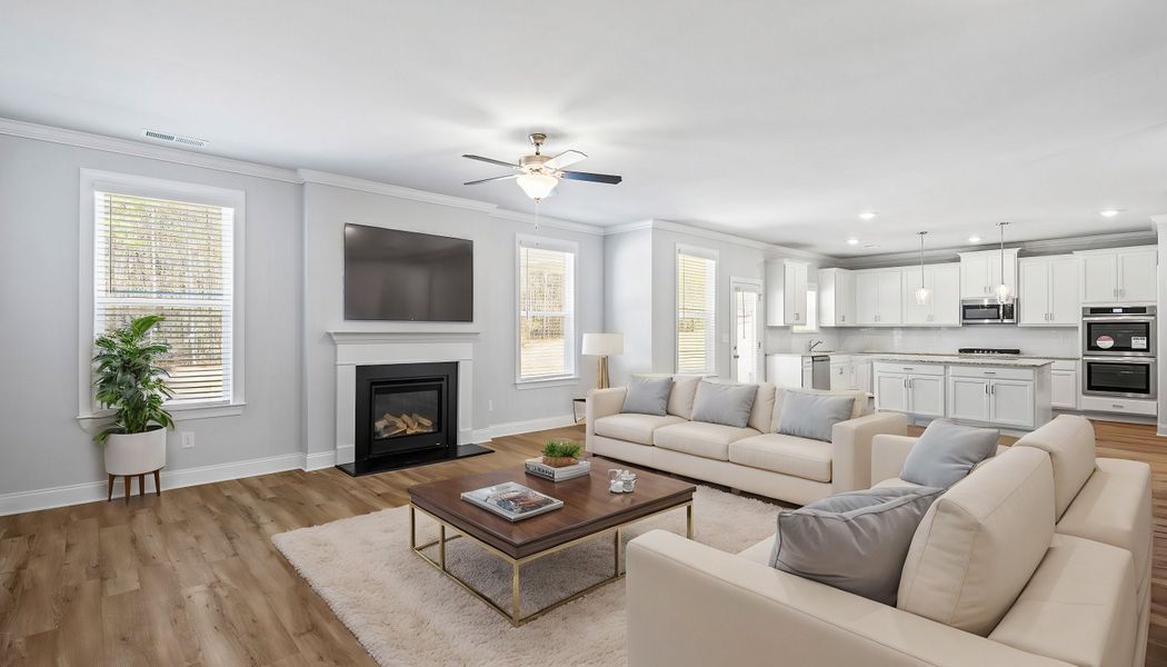 Furnished interior in a model home at Ruby Creek Estates in Atlanta (Image 20).