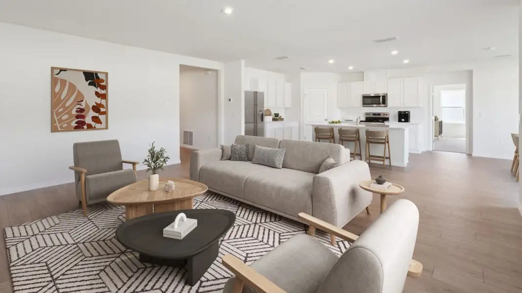 Furnished interior in a model home at Estates at Northwoods in St. Cloud (Image 13).